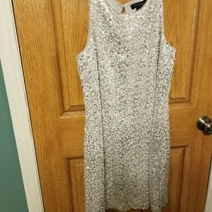 White sequins party dress. Never worn
